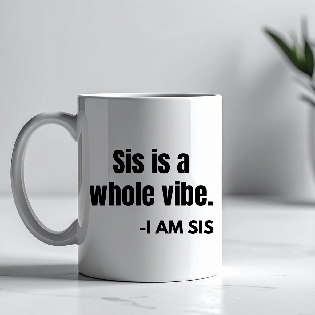 Sis is a whole vibe mug