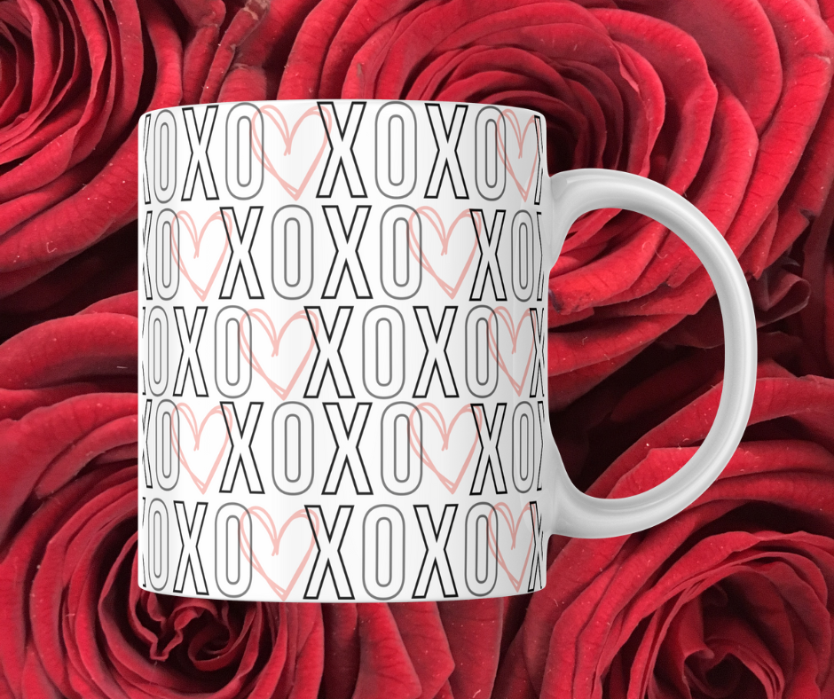 xoxo heart mug